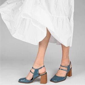 Women’s journey collection pumps caised patent/blue
